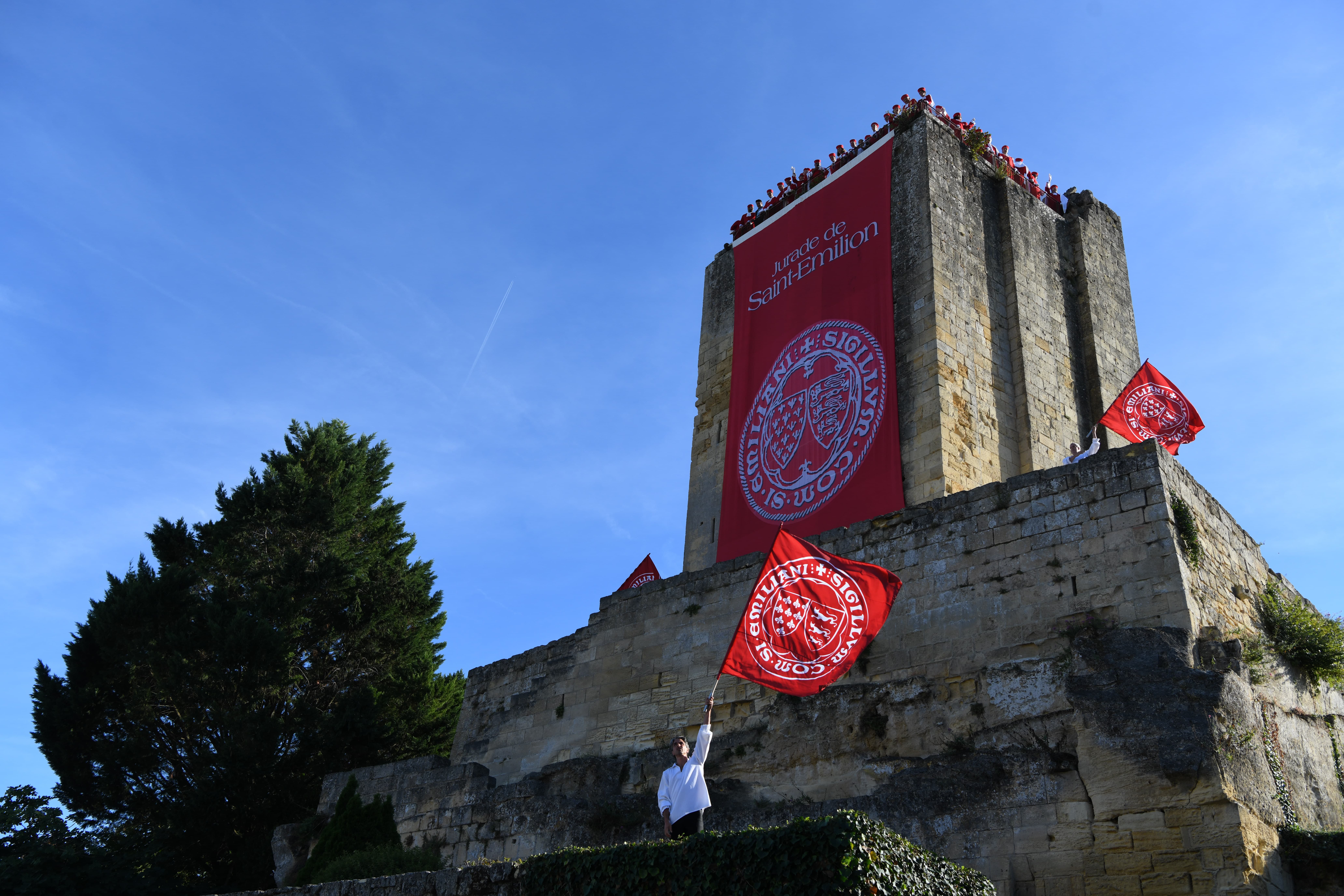 Ban des Vendanges 2022 à Saint-Emilion depuis la Tour du Roy