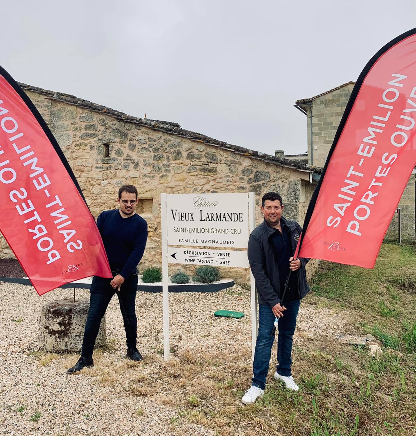 Romain MAGNAUDEIX & Guillaume BRUNY auChateau Vieux Larmande