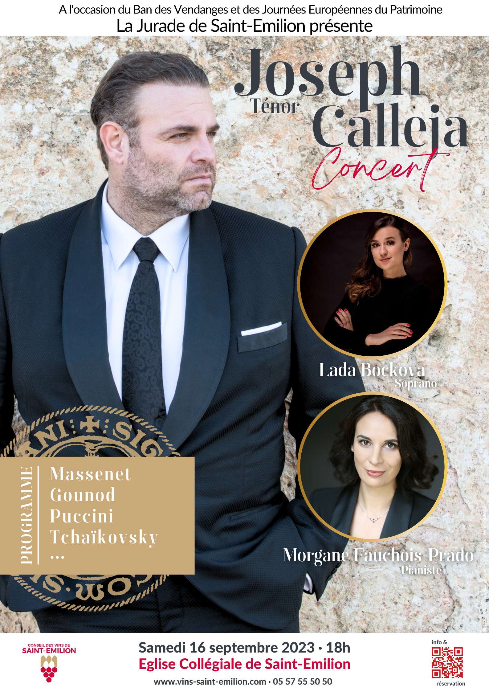 joseph calleja en concert en 2023 à saint emilion