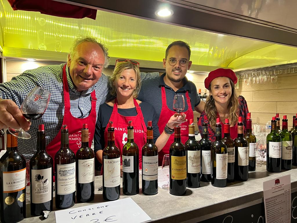 les vignerons de saint emilion sur le wine truck